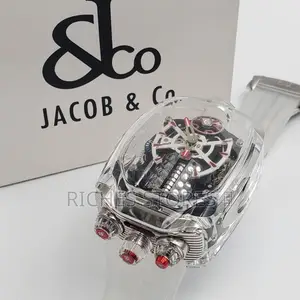 Jacob Co Male Watch Rubber Strap Automatic System