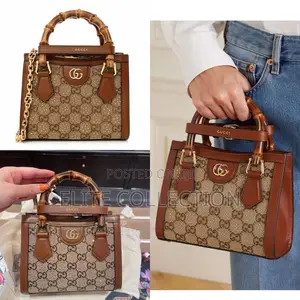 Luxury Gucci Diana Mini Gg Bag Colors:Black, Brown Comes Fully Boxed