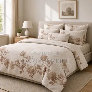7/7 Premium 6in1 Duvet Set. Pure Cotton. Well Padded With Double Fiber