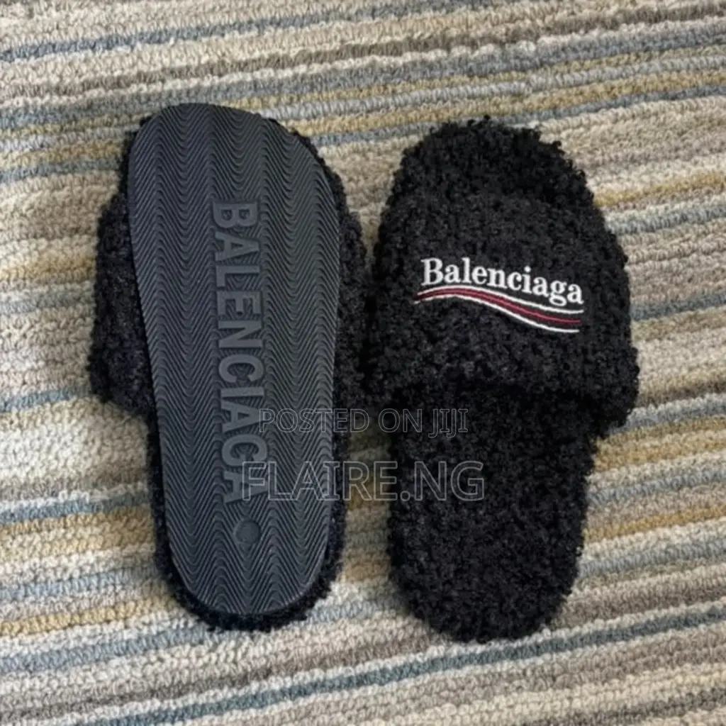Balenciaga Fur Slides