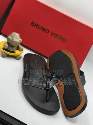 Nice Designer Leather Slippers