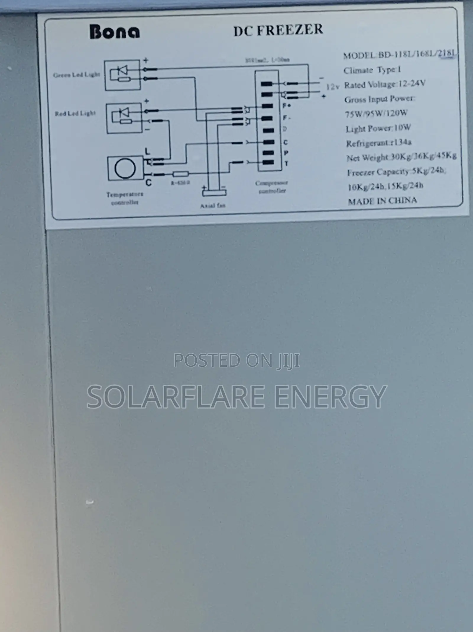 218l Bona Chest Freezer