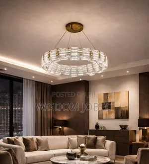 Modern Ring-Shaped Chandelier Featuring