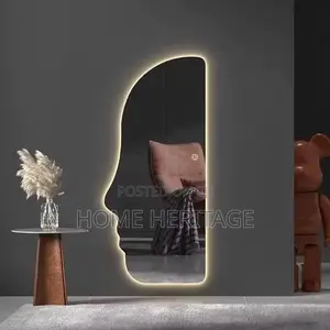 Luxury Long Human Face 3-Light Led Mirror