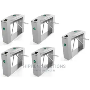 Waist Height Tripod Turnstile Access Control Gate - Set Of 5