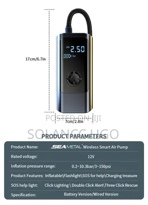 Digital Tire Air Pump Inflator