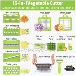 16pcs Veggies Slicer