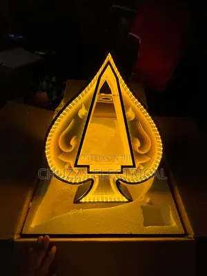 Led Ace of Spades Bottle Presenter / Glorifier