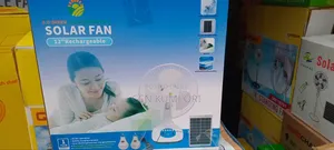 D O Green 12-Inch Rechargeable Table Fan. With Panel and Bolb.