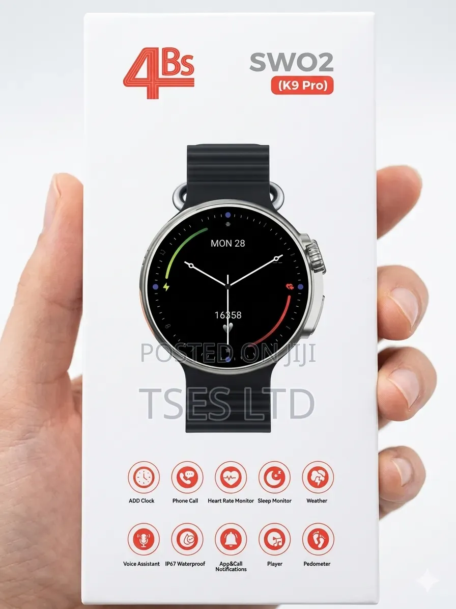 Sw02 Smart Watch, Black