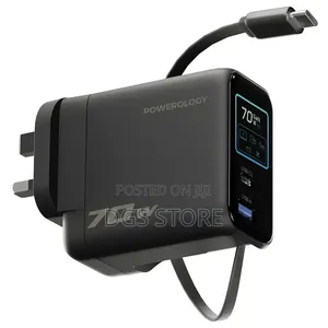 Powerology 70w Ai TFT Adapter Retractable Type C Cable