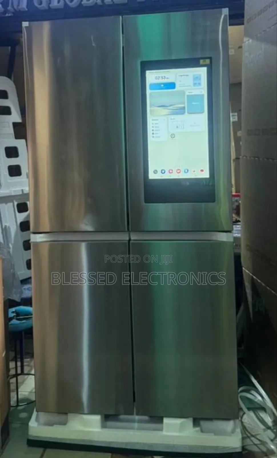 Samue 4 Doors Fridge and Freezer With Screen
