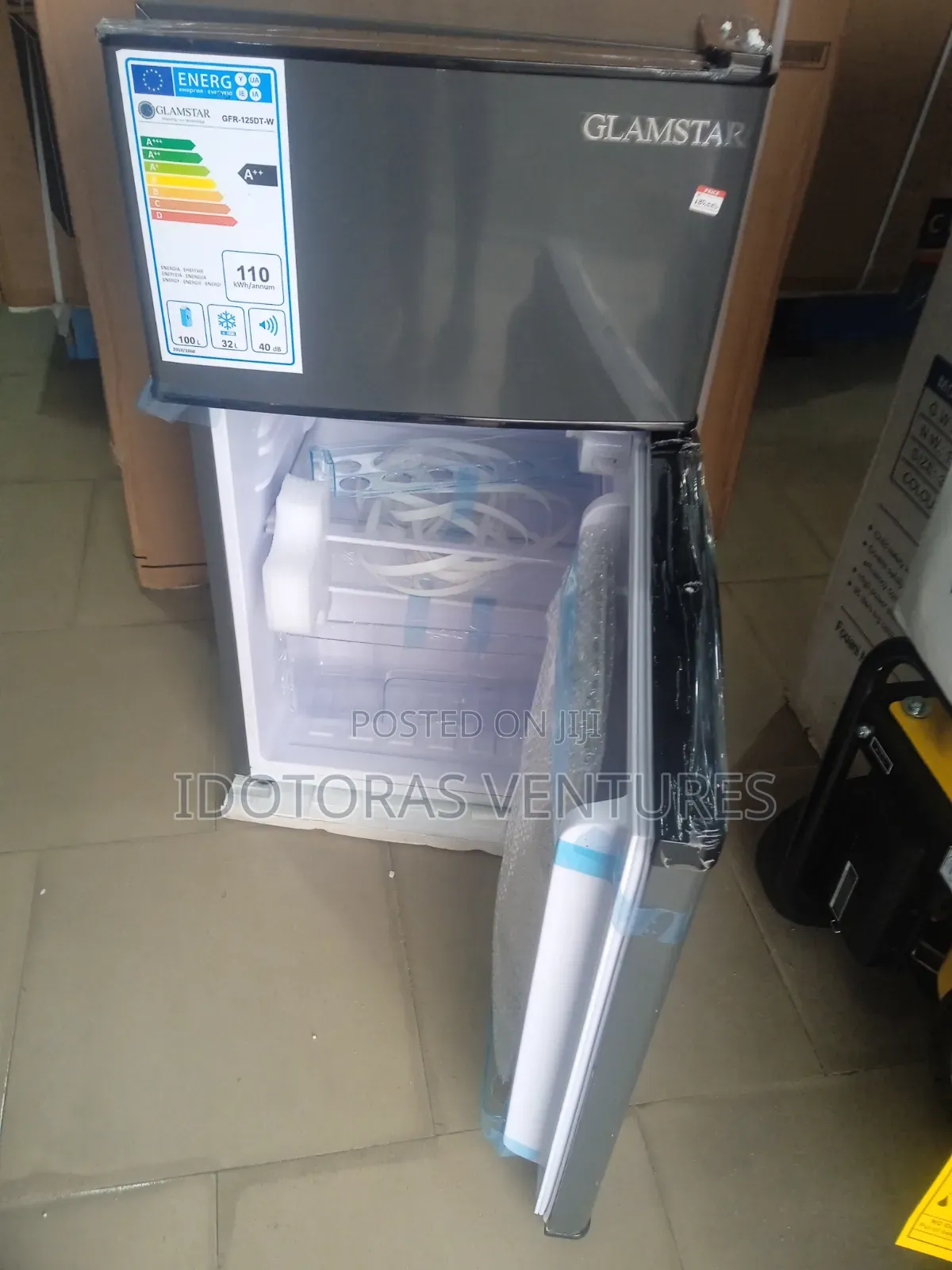 Glamstar Double Door Refrigerator 100l