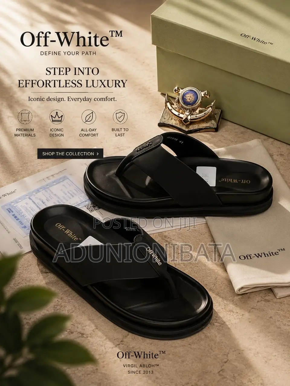 Luxury Men Slides