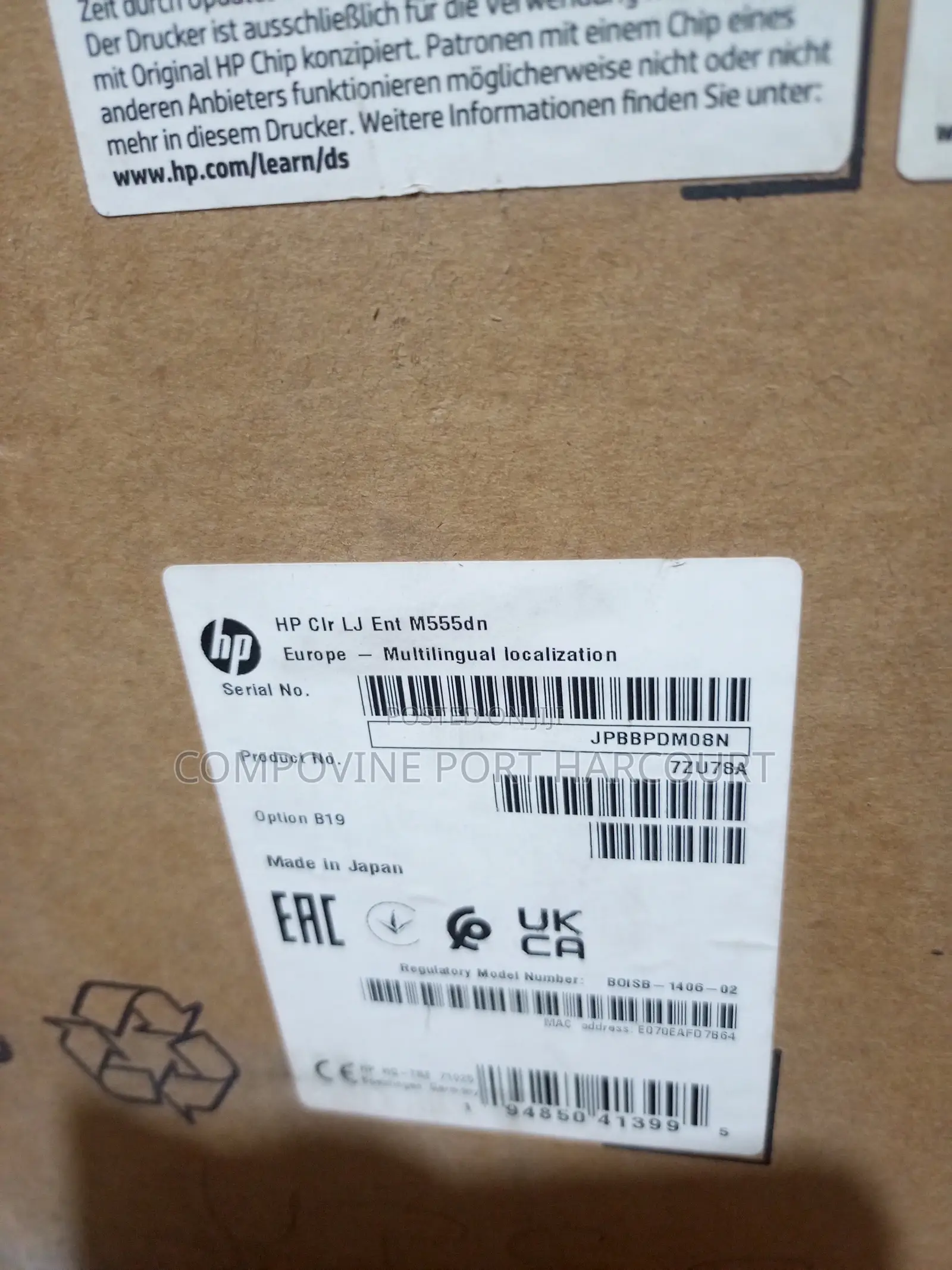 Hp Colour Laserjet Enterprise M555dn