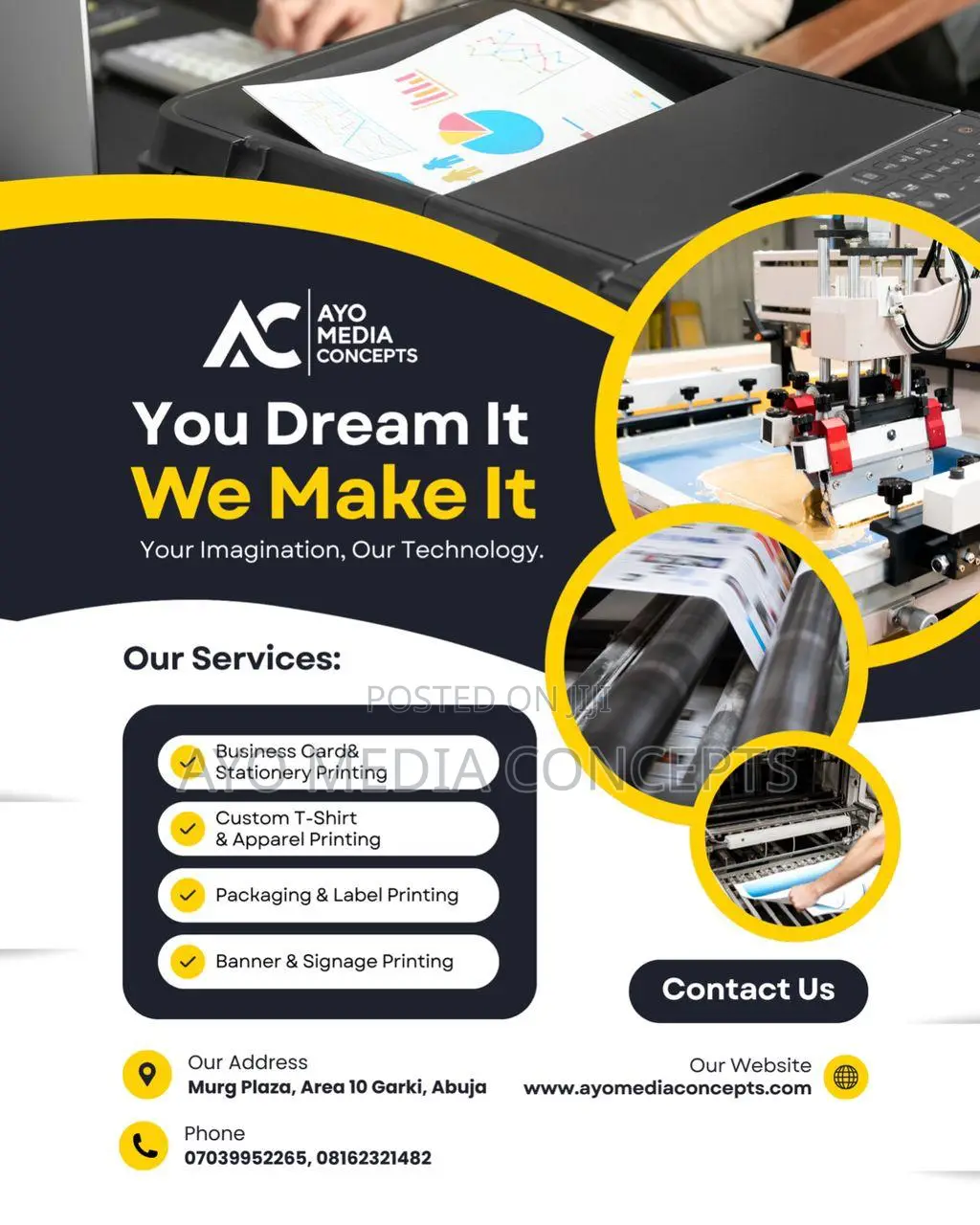 We Design, We Print, We Brand!