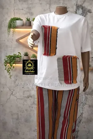 Asooke Pant and T.Shirt Set