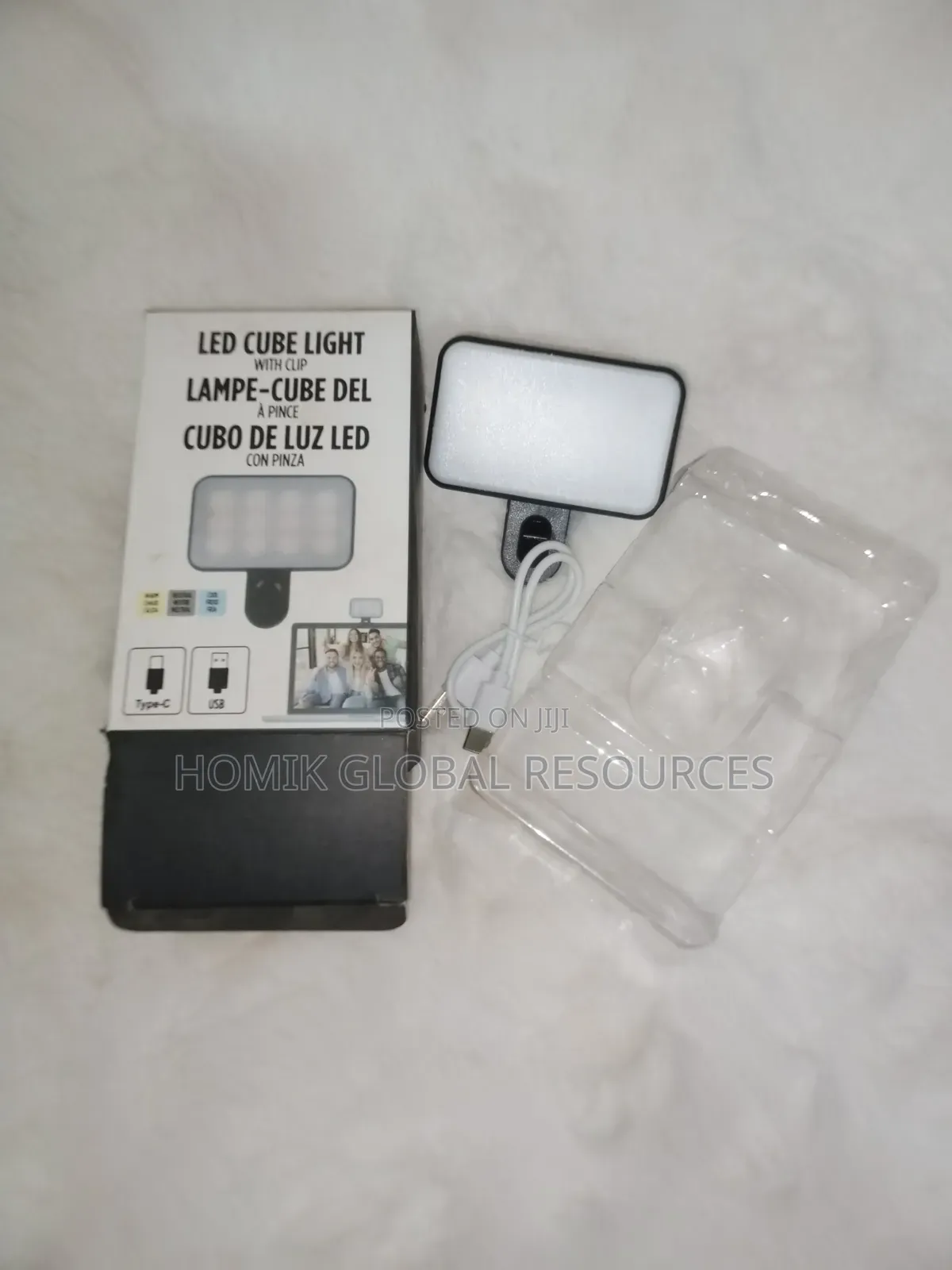 Portable Multifunctional Rechargeable (Clip-on Led Cube Light)