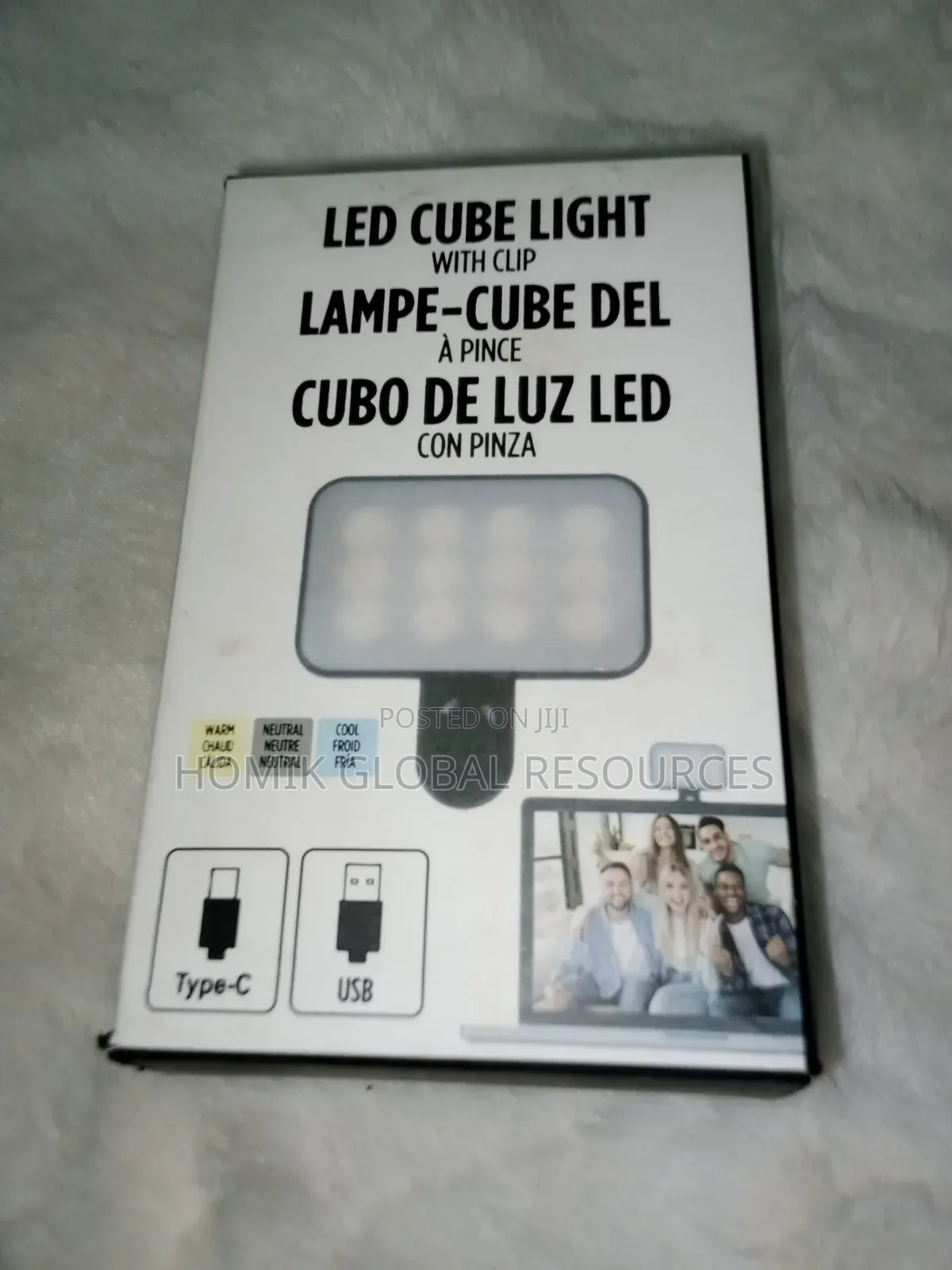 Portable Multifunctional Rechargeable (Clip-on Led Cube Light)
