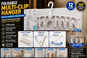 Foldable Multi Clip Hanger