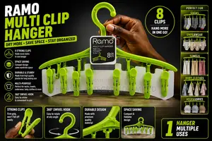 Green Multiclip Hanger