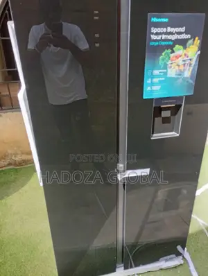 Clean Hisense Side by Side Fridge Rc-71tbgl – Big Family Size