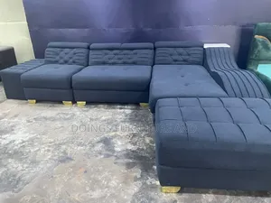Blue Drafted Sofa