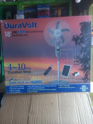 18 Inches Duravolt 3 In 1 Solar Rechargeable Battery(Lithium Battery)