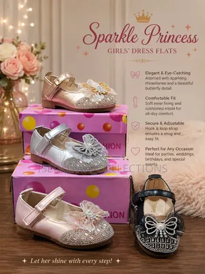 Sparkle Princess Girls’ Dress Flats Collection