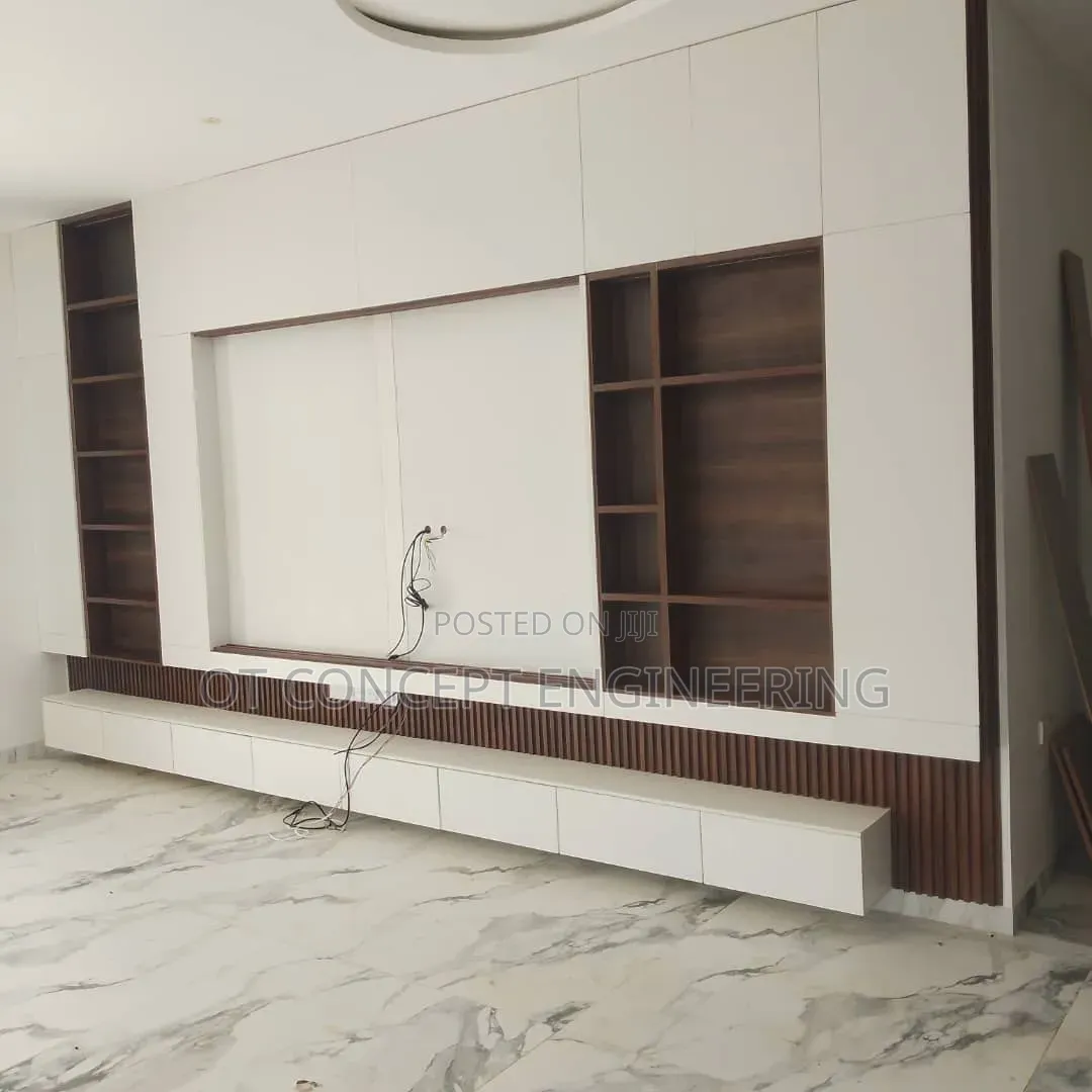 Box Wood Cladding Entertainment Center