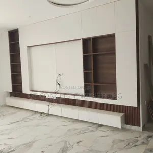 Box Wood Cladding Entertainment Center