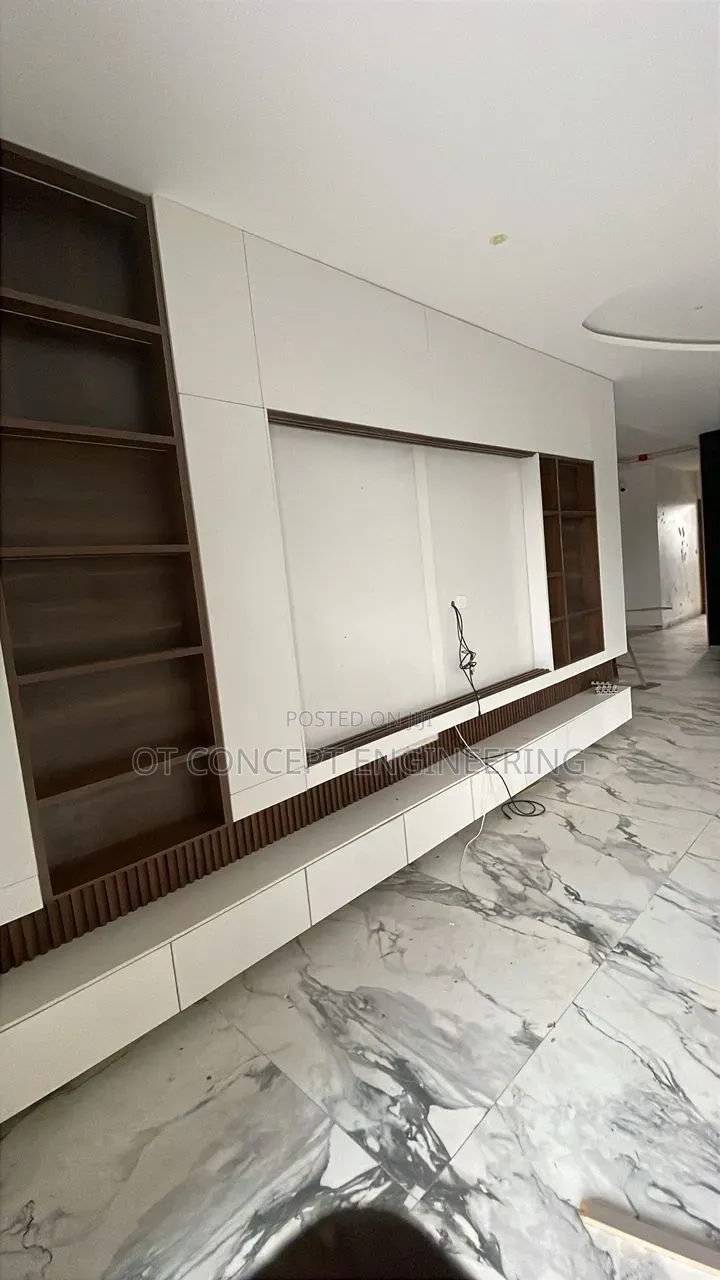 Box Wood Cladding Entertainment Center