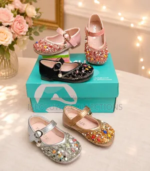 Elegant Girls’ Dress Shoe Sparkling Rhinestone