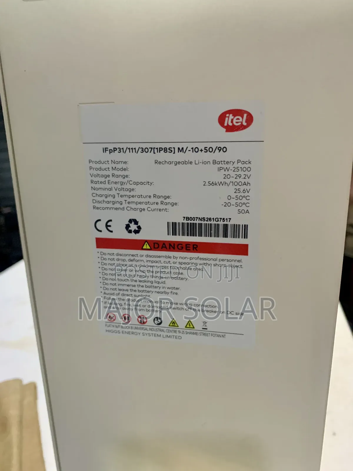 Itel 2.5kwh Lithium Battery