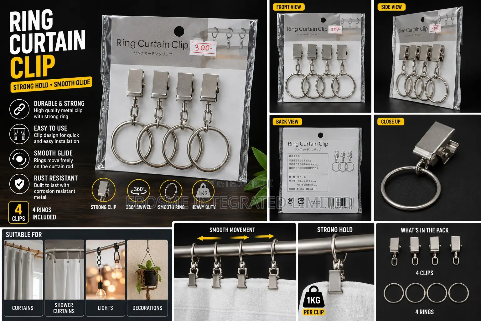 Ring Curtain Clip