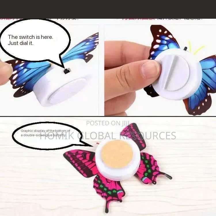 1pc Butterfly Wall Led Light Sticker