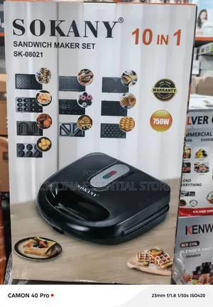10-in-1 Sokany Sandwich Maker Set