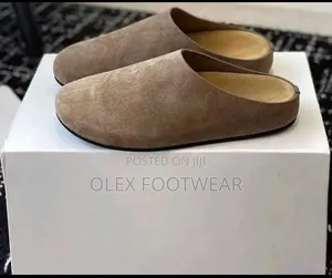 Handmade Black and Brown Suede Half Shoe