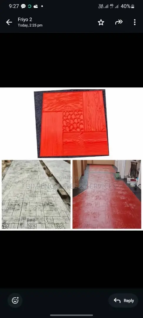 Stamping Mart Use for Concrete Floor