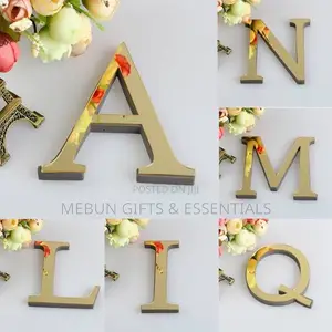 Gold Alphabet Sticker