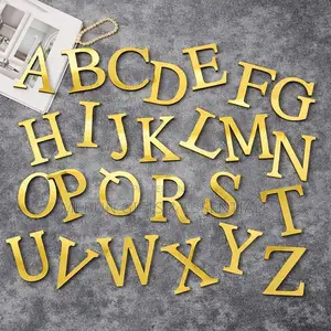 Gold Alphabet Sticker