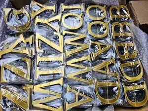 Gold Alphabet Sticker