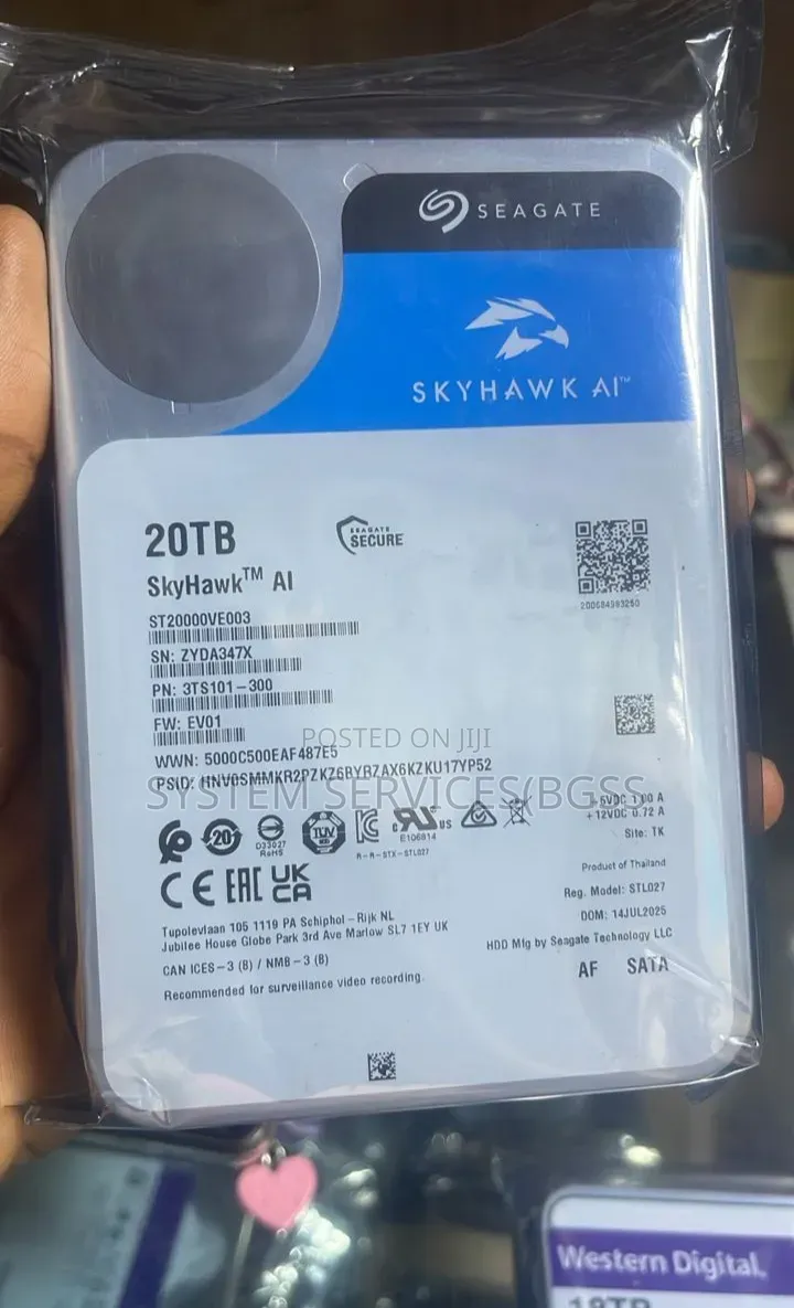 20tb Seagate Desktop/Surveillance Sata Hard Drive
