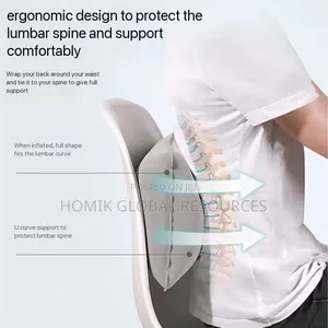 1pc Inflatable Soft Mini Spa/Lumbar Support/Cushion Pillow