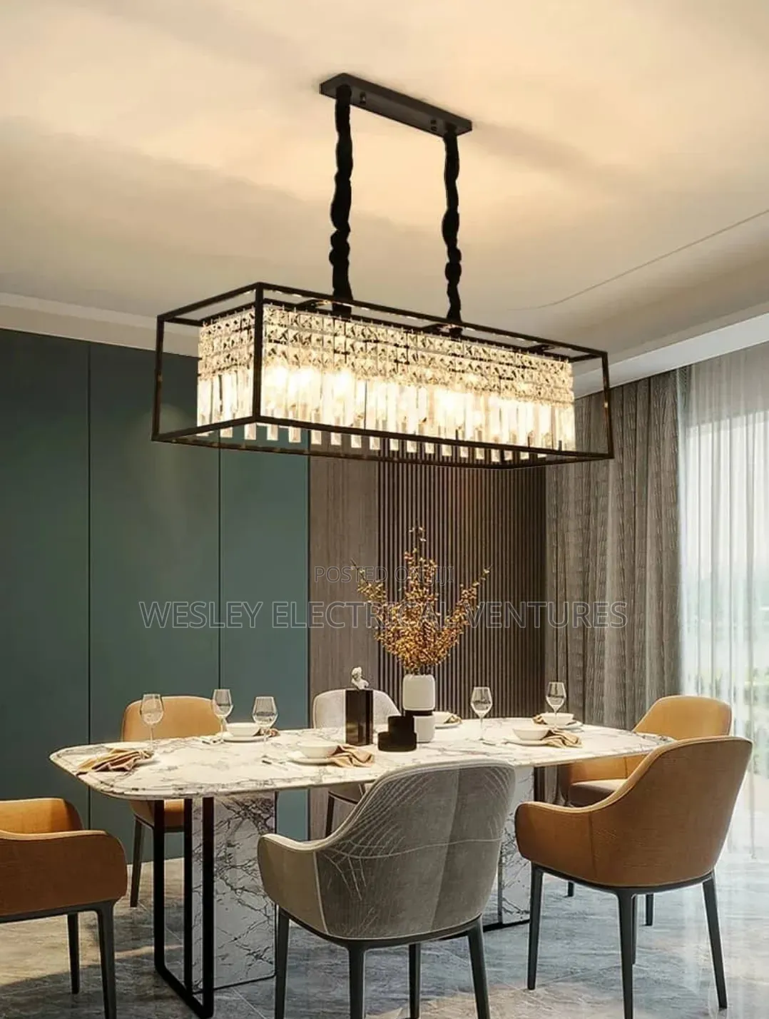 Dinning or Kitchen Crystal Chandelier Light
