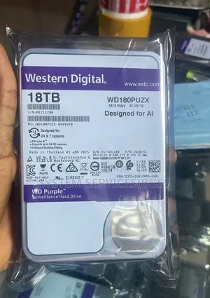 Wd 18tb Purple Desktop/Surveillance Sata Hard Drive
