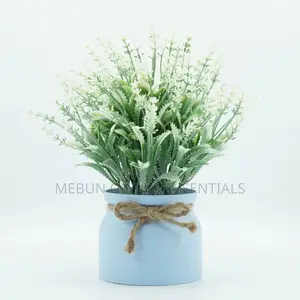 Table Top Artificial Potted Flower With Vase