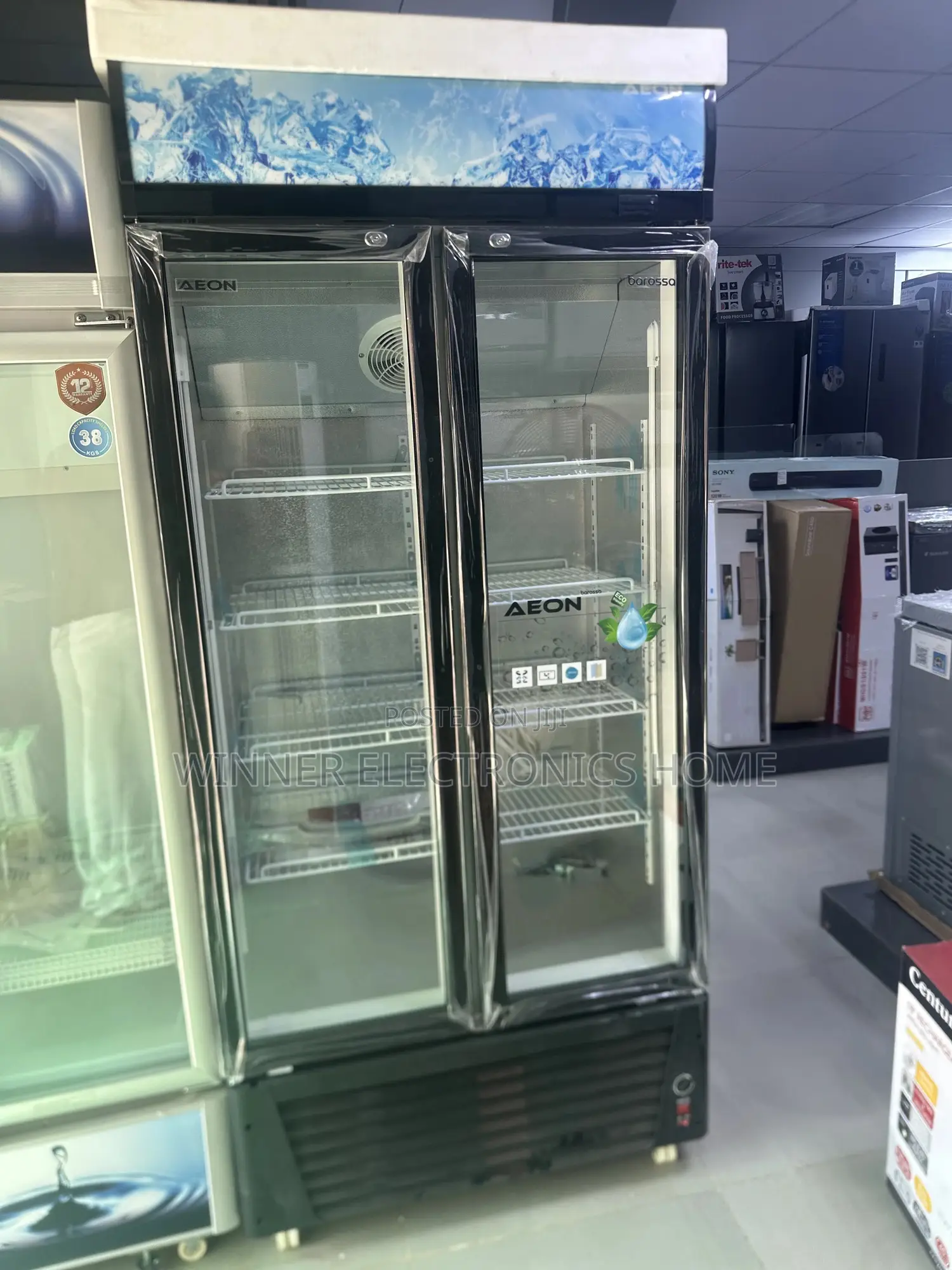 Bruhm Showcase Fridge 460 Liters Side by Side Chiller