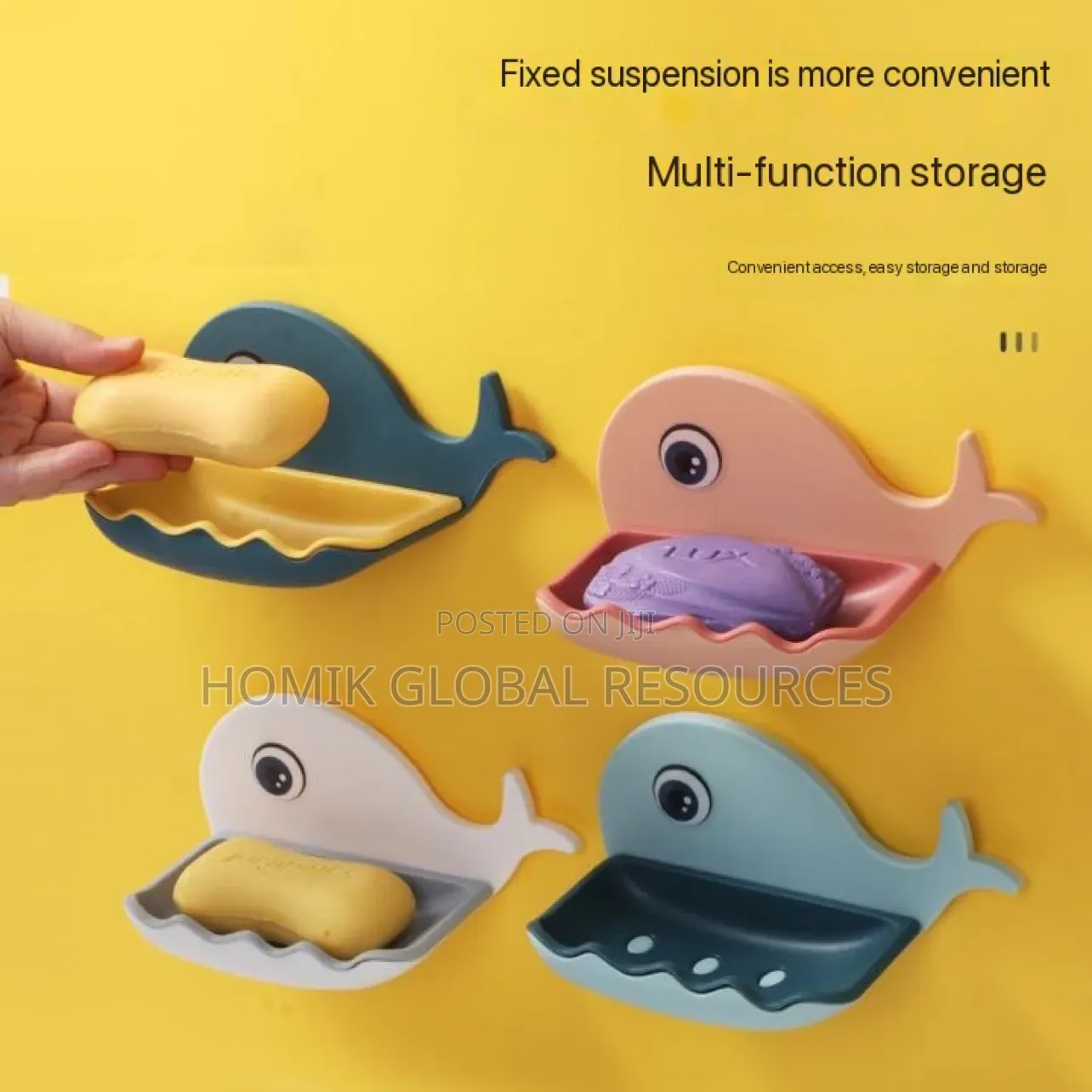 Whale Shape Suctioned Soap Rack/Holder
