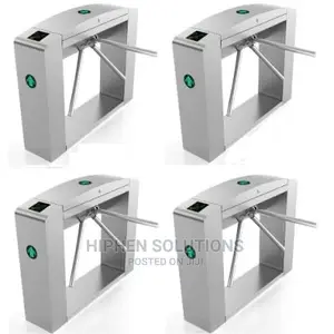 Waist Height Tripod Turnstile Access Control Gate - Set Of 4